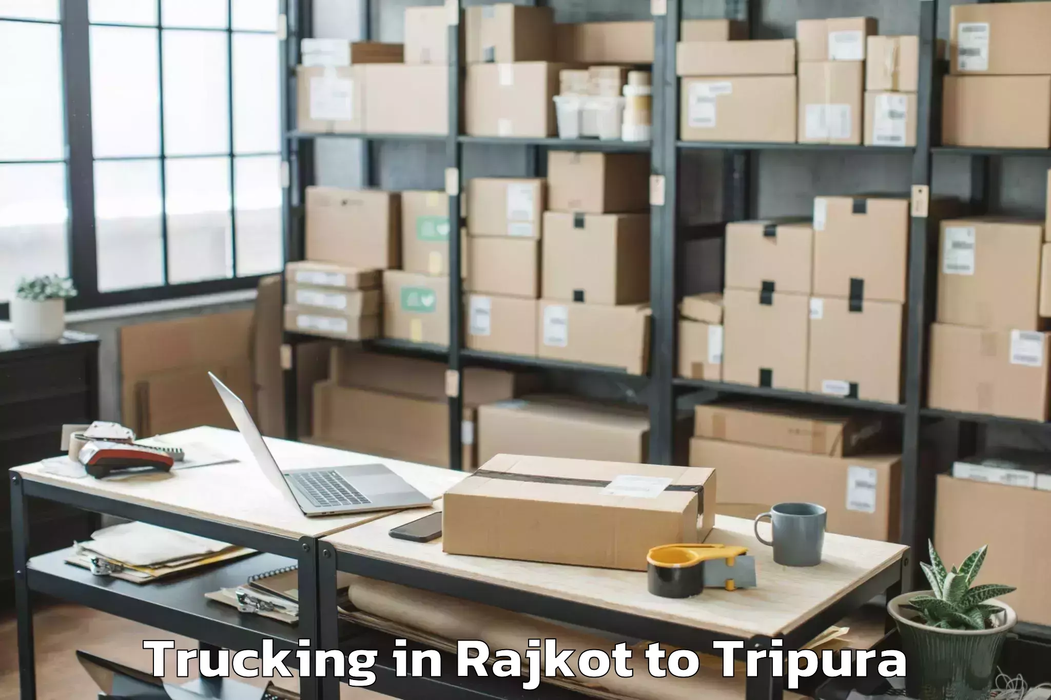 Efficient Rajkot to Bishalgarh Trucking